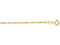 Finejewelers 10 Kt Yellow Gold 10k 16 Inch 1.5mm Classic Singapore Chain Necklace With Lobster Clasp