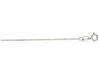 Finejewelers 10 Kt White Gold 10k 16 Inch 0.8mm Bright Cut Cable Chain Necklace With Lobster Clasp