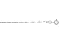 Finejewelers 10 Kt White Gold 10k 16 Inch 1.5mm Classic Singapore Chain Necklace W Ith Lobster Clasp