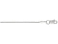 Finejewelers 10 Kt White Gold 10k 16 Inch 1.0mm Bright Cut Round Wheat Chain Necklace With Lobster Clasp