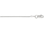 Finejewelers 10 Kt White Gold 10k 16 Inch 1.0mm Bright Cut Round Wheat Chain Necklace With Lobster Clasp