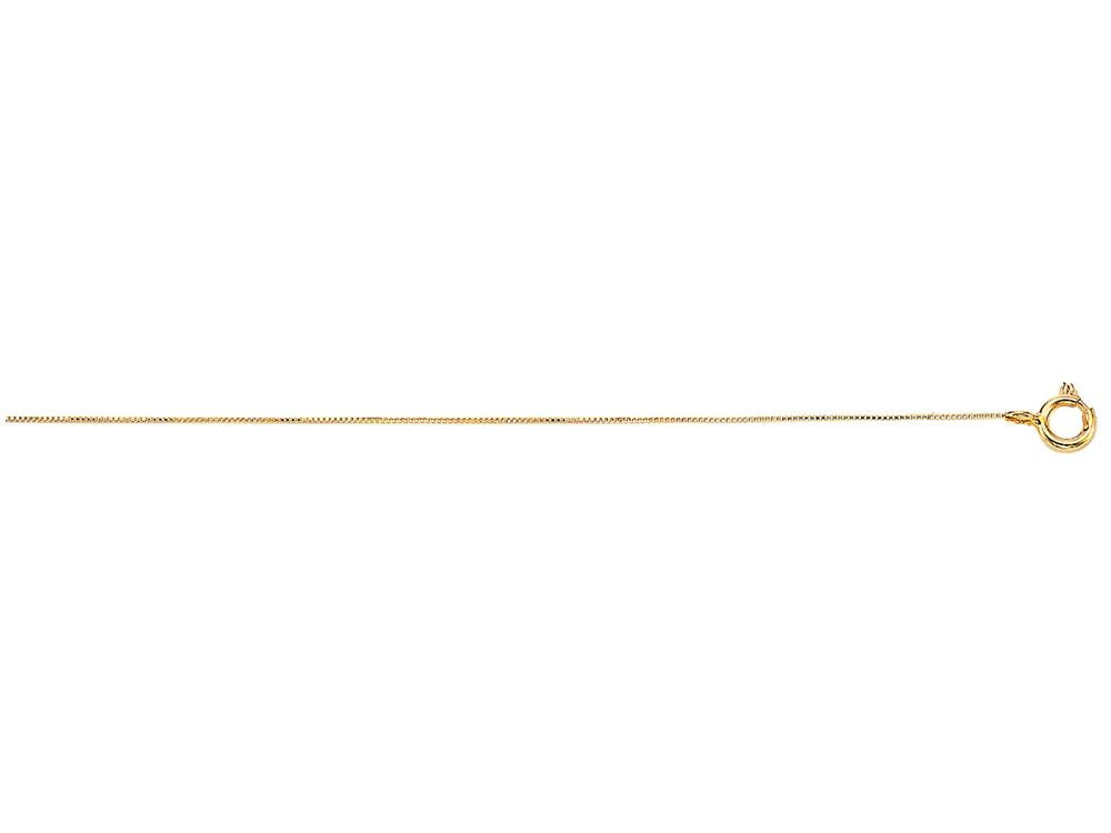 Finejewelers 10 Kt Yellow Gold 18 Inch 0.45mm Classic Box Chain Necklace With Lobster Clasp