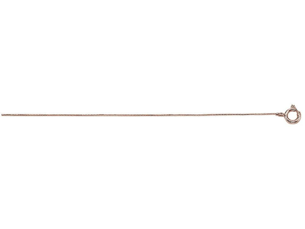 Finejewelers 10 Kt Rose Gold 10k 16 Inch 0.45mm Box Chain Necklace With Spring Ring Clasp