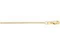 Finejewelers 10 Kt Yellow Gold 10k 16 Inch 1.0mm Bright Cut Gourmette Chain Necklace with Lobster Clasp