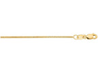 Finejewelers 10 Kt Yellow Gold 10k 16 Inch 1.0mm Bright Cut Gourmette Chain Necklace with Lobster Clasp