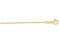 Finejewelers 10 Kt Yellow Gold 10k 16 Inch 1.1mm Bright Cut Cable Chain Necklace With Lobster Clasp