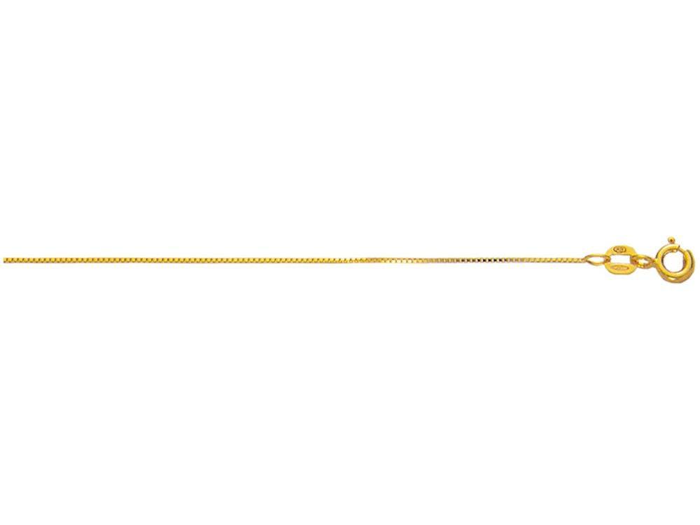 Finejewelers 10 Kt Yellow Gold 10k 16 Inch 0.6mm Box Chain Necklace With Spring Ring Clasp