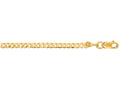 Finejewelers 10 Kt Yellow Gold 10k 18 Inch 2.8mm Bright Cut Comfort Curb Chain Necklace Lobster Clasp