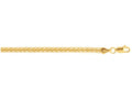 Finejewelers 10 Kt Yellow Gold 10k 7.25 Inch Flat Wheat Chain Ladies Fancy Bracelet With Lobster Clasp