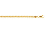Finejewelers 10 Kt Yellow Gold 10k 7.25 Inch Flat Wheat Chain Ladies Fancy Bracelet With Lobster Clasp