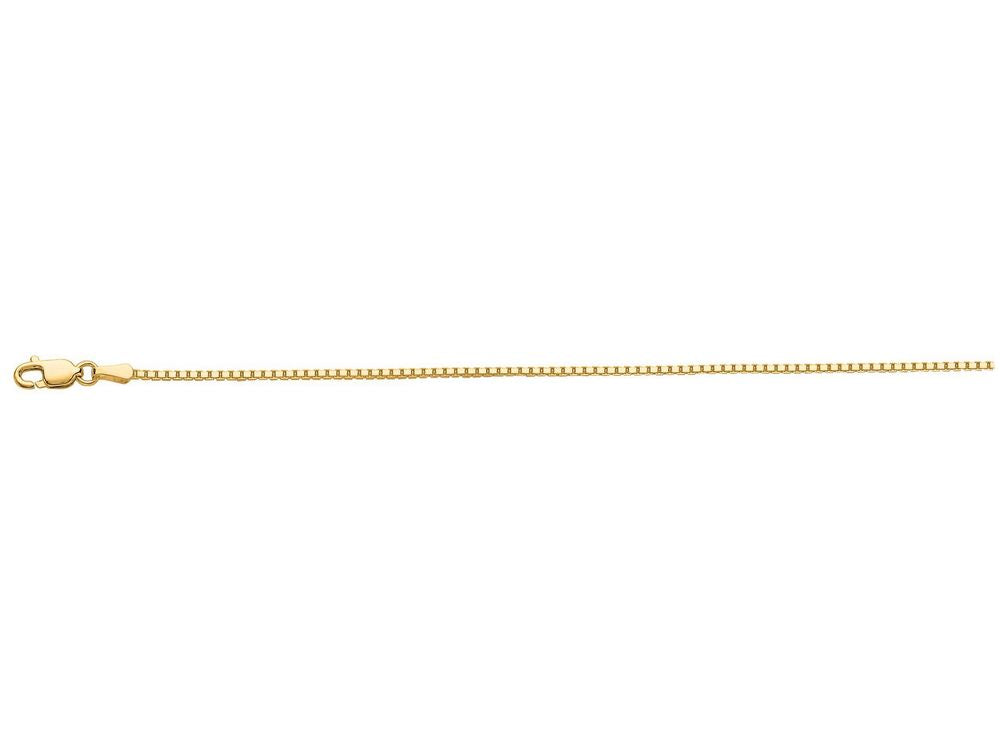 Finejewelers 10 Kt Yellow Gold 10k 18 Inch 1.2mm Bright Cut Octagon Box Chain Necklace With Lobster Clasp