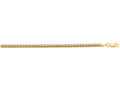 Finejewelers 10 Kt White Gold 10k 7.25 Inch Flat Wheat Chain Ladies Fancy Bracelet With Lobster Clasp
