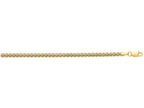 Finejewelers 10 Kt White Gold 10k 7.25 Inch Flat Wheat Chain Ladies Fancy Bracelet With Lobster Clasp
