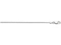 Finejewelers 10 Kt White Gold 10k 18 Inch 1.2mm Bright Cut Octagon Box Chain Necklace With Lobster Clasp