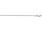 Finejewelers 10 Kt White Gold 10k 18 Inch 1.2mm Bright Cut Octagon Box Chain Necklace With Lobster Clasp