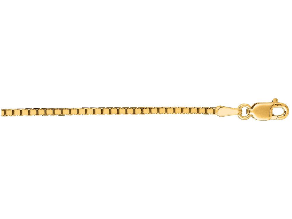 Finejewelers 10 Kt Yellow Gold 10k 18 Inch 1.4mm Box Chain Necklace With Lobster Clasp