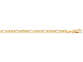 Finejewelers 10 Kt Yellow Gold 10k 7 Inch 3.0mm Bright Cut Royal Figaro Link Bracelet With Lobster Cla Sp