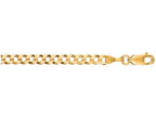Finejewelers 10 Kt Yellow Gold 10k 18 Inch 3.20mm Bright Cut Comfort Curb Chain Necklace Lobster Clasp