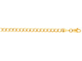 Finejewelers 10 Kt Yellow Gold 10k 18 Inch 4.40mm Bright Cut Curb Lite Chain Necklace With Lobster Clasp