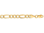 Finejewelers 10 Kt Yellow Gold 7 Inch 4.60mm Bright Cut Figaro Lite Link Bracelet With Lobster Clasp