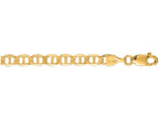 Finejewelers 10 Kt Yellow Gold 10k 7 Inch 4.50mm Bright Cut Mariner Link Chain Bracelet Lobster Clasp