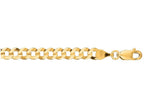 Finejewelers 10 Kt Yellow Gold 10k 8 Inch 4.70mm Bright Cut Comfort Curb Chain Bracelet Lobster Clasp