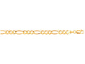 Finejewelers 10 Kt Yellow Gold 10k 7 Inch 5.0mm Bright Cut Royal Figaro Link Bracelet With Lobster Clasp