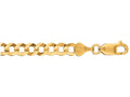 Finejewelers 10 Kt Yellow Gold 10k 8.5 Inch 5.7mm Bright Cut Comfort Curb Chain Bracelet Lobster Clasp