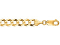 Finejewelers 10 Kt Yellow Gold 10k 8.5 Inch 7.0mm Bright Cut Comfort Curb Chain Bracelet Lobster Clasp