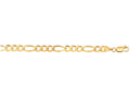 Finejewelers 10 Kt Yellow Gold 10k 8.5 Inch 7.0mm Bright Cut Royal Figaro Link Bracelet Lobster Clasp