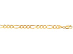 Finejewelers 10 Kt Yellow Gold 10k 8.5 Inch 7.0mm Bright Cut Royal Figaro Link Bracelet Lobster Clasp