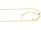 Finejewelers 10 Kt Yellow Gold 10k 22 Inch 0.85mm Classic Adjustable Box Chain Necklace Lobster Clasp