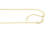 Finejewelers 10 Kt Yellow Gold 10k 22 Inch 1.0mm Bright Cut Adjustable Wheat Chain Necklace Lobster Clasp
