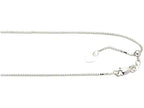 Finejewelers 10 Kt White Gold 10k 22 Inch 0.85mm Classic Adjustable Box Chain Necklace With Lobster Clasp