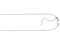 Finejewelers 10 Kt White Gold 10k 22 Inch 0.90mm Bright Cut Adjustable Cable Chain Necklace Lobster Clasp