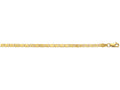 Finejewelers 10 Kt Yellow Gold 10k 10 Inch 3.0mm Bright Cut Heart Ring Link Anklet With Lobster Clasp
