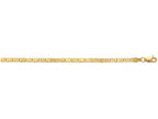Finejewelers 10 Kt Yellow Gold 10k 10 Inch 3.0mm Bright Cut Heart Ring Link Anklet With Lobster Clasp