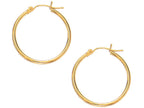 Finejewelers 10 Kt Yellow Gold 10k 2.0x25mm Round Hoop Earring