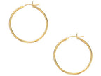 Finejewelers 10 Kt Yellow Gold 10k 2x30mm Round Hoop Earrings