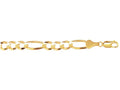 Finejewelers 10 Kt Yellow Gold 10k 8.5 Inch 8.3mm Bright Cut Royal Figaro Link Bracelet Lobster Clasp