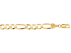 Finejewelers 10 Kt Yellow Gold 10k 8.5 Inch 8.3mm Bright Cut Royal Figaro Link Bracelet Lobster Clasp