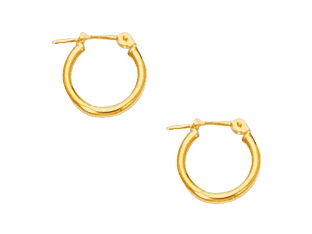 Finejewelers 10 Kt Yellow Gold 10k 2.0mm Small Round Hoop Type Earring
