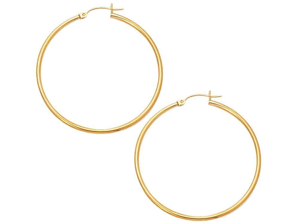 Finejewelers 10 Kt Yellow Gold 10k Yg 2x45mm Runway Earr.