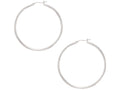 Finejewelers 10 Kt White Gold 10k 2.0x50mm Large Round Hoop Earring