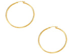 Finejewelers 10 Kt Yellow Gold 10k 2.0x40mm Round Hoop Earring