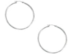 Finejewelers 10 Kt White Gold 10kw 1.00x30mm Lt.tube Hoop