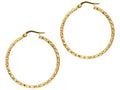 Finejewelers 10 Kt Yellow Gold 10k Yg Fashion Sparkle Earring Hoops