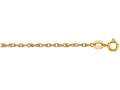 Finejewelers 14 Kt Yellow Gold 18 Inch Bright Cut Carded Pendant Rope Chain Necklace Spring Ring Clasp