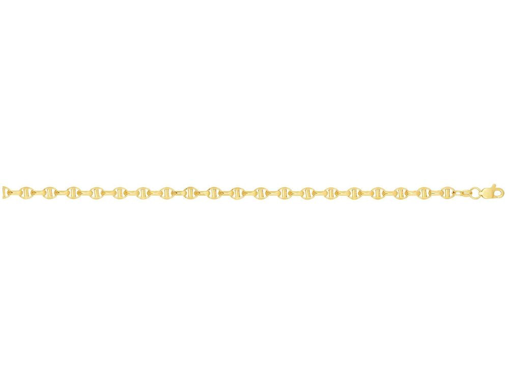 Finejewelers 14 Kt Yellow Gold 20 Inch 4.5mm Oval Anchor Chain Necklace With Lobster Clasp