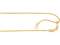 Finejewelers 14 Kt Yellow Gold 1.1mm 30 Inch Adjustable Wheat Chain Necklace